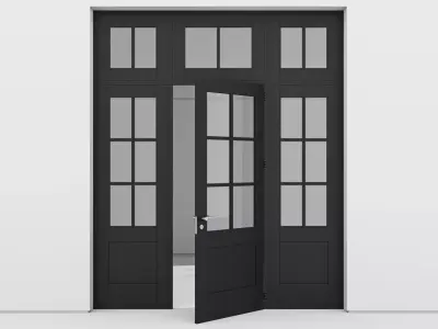 Aluminium door 160 3D model