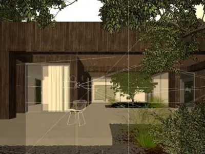 A villa In the forest  3D model