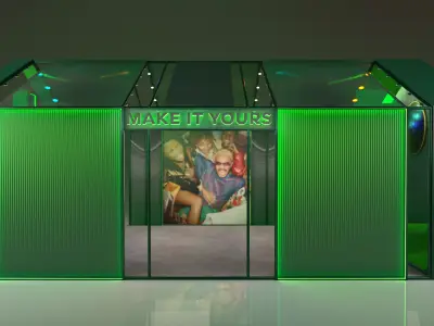 3D Lounge -  Architectural Shell Design Low-poly 3D model