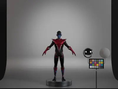 Nightcrawler Low-poly 3D model