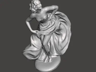 Dancing girl 3D print model