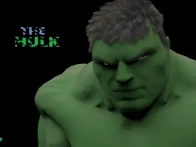 The Hulk Rigged And Animated  3D model