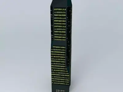 Central Plaza One by night Free 3D model