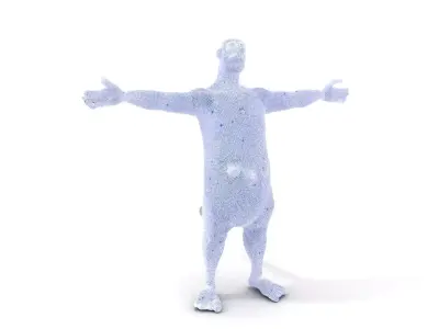 Colorful Dotted Character Model Pack Low-poly 3D model