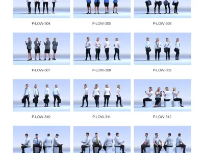  Dosch 3D - LoPoly People Vol 4 