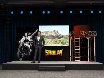  Sholay theme stage  3D model