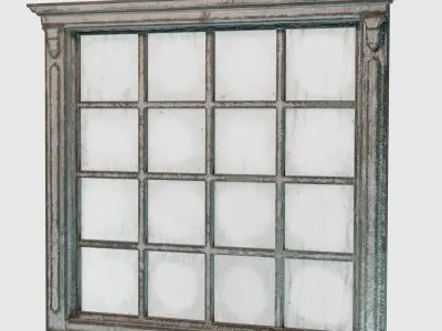 Old Window  Free low-poly 3D model