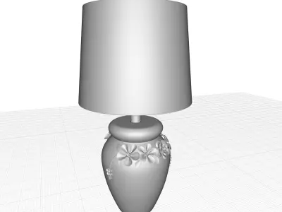 Bilderback Ivory Table Light Lamp 3D model