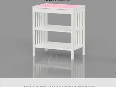 MINIATURE IKEA INSPIRED GULLIVER CHANGING TABLE 3D print model
