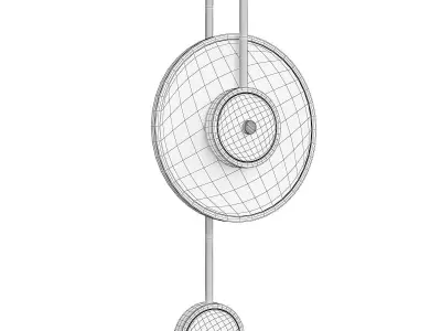 Kaspar Wall lamp Low-poly 3D model