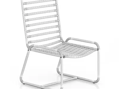 Wooden Chair 3D model 3