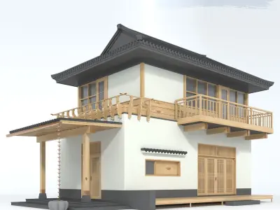TRADITIONAL PIECES - OLD HOUSE 3D model