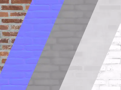 Old Brick Wall SMA 03 PBR Material Texture