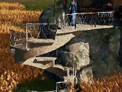 3 stairs spiral staircase 3D model