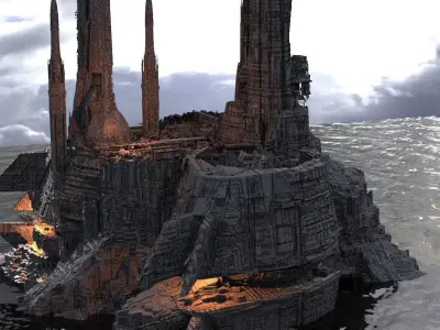  Assassin Base Empire Facility large 3D model