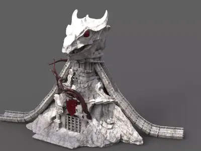 Eternia inspired Dragon tower 3D model