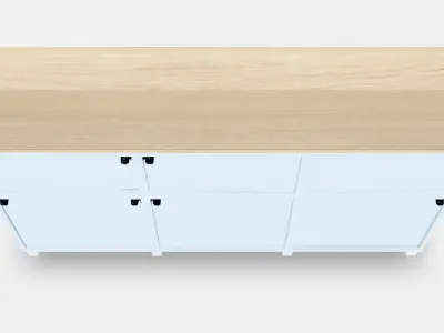 BESTA Storage combination with doors 6 Low-poly 3D model