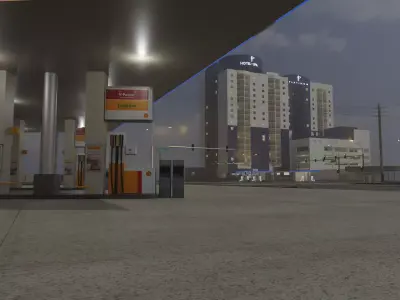 City intersection flamingo 3D model