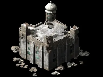 Different dimension - architecture - ruins 01 3D model