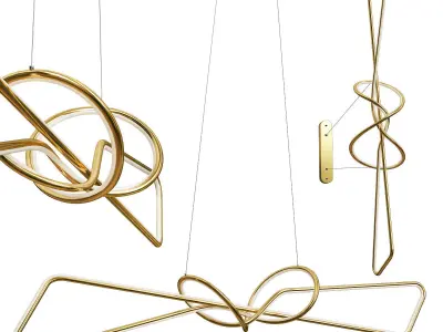 Nordic Bended Lamp 3D model
