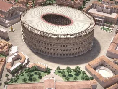  Roman Colosseum High detailed 