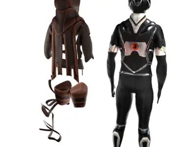 Scifi Character PBR 3D model