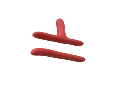 Suzhou Numerals Seven V1 002 Low-poly 3D model