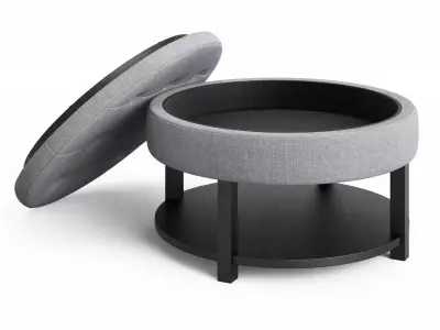 Dalton Coffee Table Round 3D model