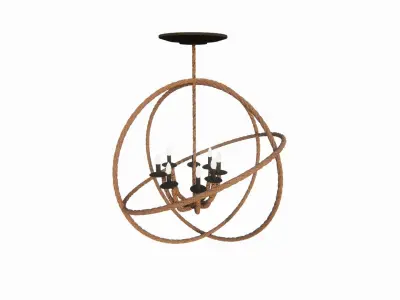 Chandeliers Low-poly 3D model