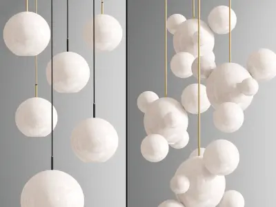 Flexlite Jacqueline And Bolle Ceiling Light 3D model