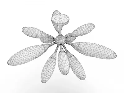 Cordoba 39 Inch Flush Ceiling Light 3D model