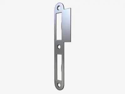 standard door strike plate 3D model