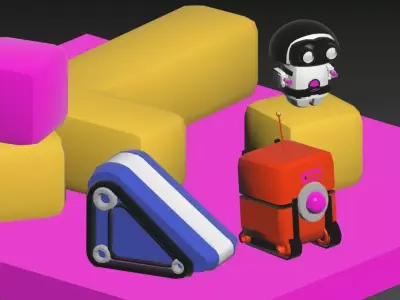Robots and Boxes 3D model