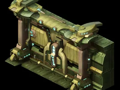 New Area - Underground Wall Entrance 02 3D model