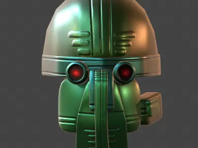 Gas mask helmet 3d model scifi Low-poly  Low-poly 3D model 298