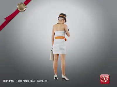 Casual Female A CC 21 30 005 3D model