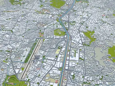 Medellin Antioquia Colombia 30km Low-poly 3D model