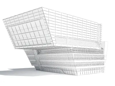 Library Building 3D Model 3D model