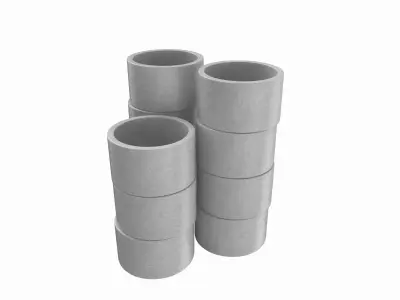 Concrete Rings 3D model