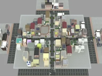 City Town 3D model