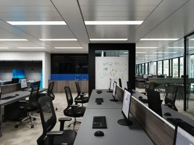 Full Office Interior 13 3D model