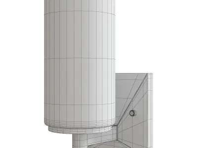 Hettinger One Light Wall Low-poly 3D model