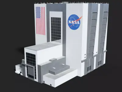 NASA Vehicle Assembly Building Low-poly 3D model