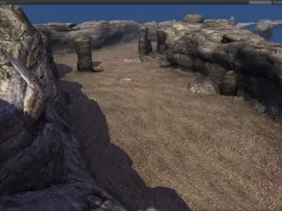 Small Canyon Low-poly 3D model