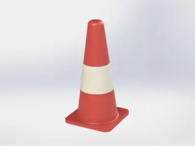 Traffic Cone Miniature Free 3D print model