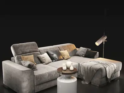 Sofa natuzzi diesis 2828 3D model