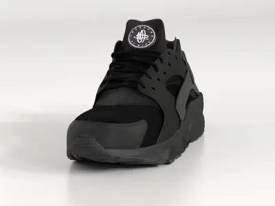 Nike Air Huarache Triple Black 3D model