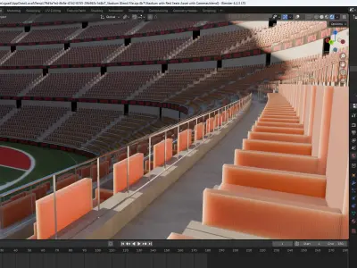 Sports Stadium 32000 Seats 3D model