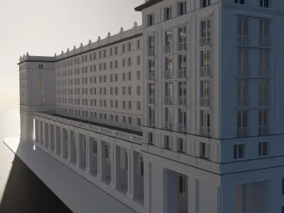Two Buildings 3D model