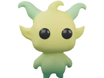 Devil Monster V1 004 Low-poly 3D model